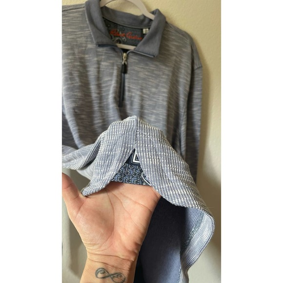 Robert Graham Allman Regular-Fit Quarter-Zip Sweater NWT Size 2XL - Picture 12 of 12